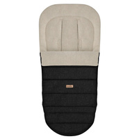 Zaffiro - Scandi iGrow Winter Footmuff with Premium Sheep Wool Black