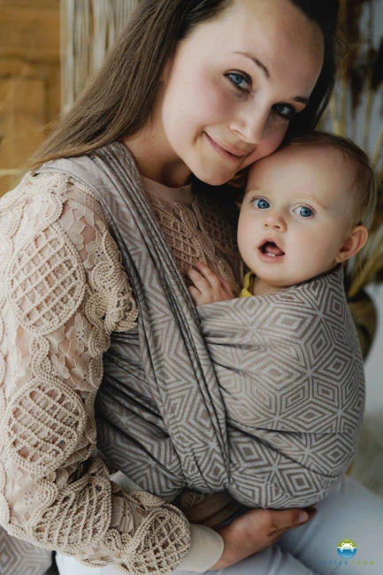 Chusta tkana Little Frog - Nutty Cube