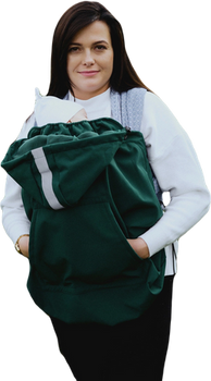 Osłonka Softshell na nosidełko Litle Frog - Green