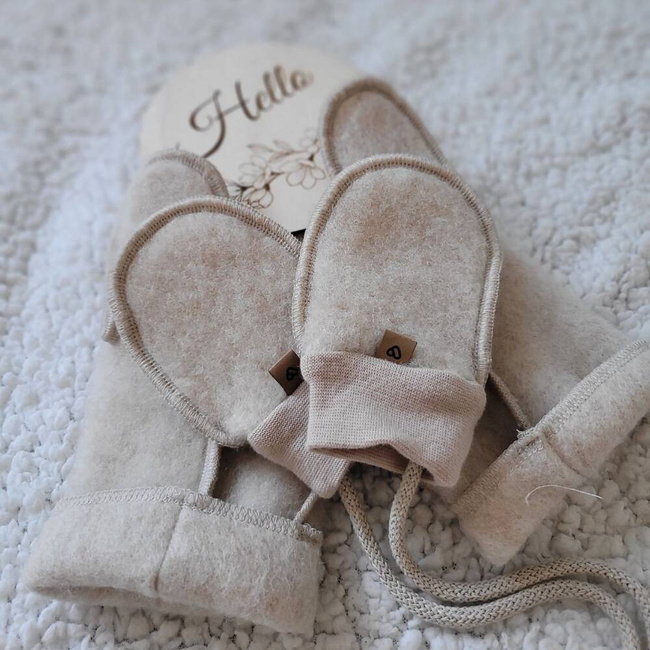 Zaffiro - Children's Mittens - Anthracite Premium Wool 3-5 years