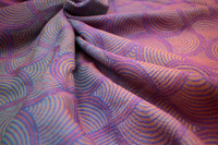 Chusta tkana Yaro Gravity Duo Aqua Grad Orange Violet Tencel