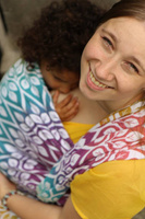 Szal Yaro Slings - La Vita Trinity Caribbean Rainbow Tencel Linen