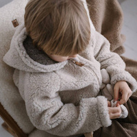 Zaffiro - Kurteczka Meri 100% wełna - Baranek 110/116 Beige 