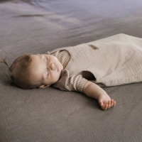 Zaffiro - Zaffiro Full Muslin Sleeping Bag 0.5 TOG 0–6m Beige