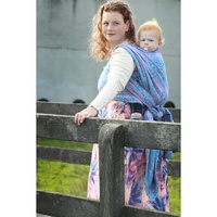 Chusta tkana Yaro Geodesic Contra Pink Blue Modal