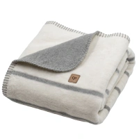 Zaffiro - Alba Cotton Blanket 75x100 grey