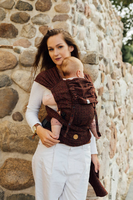 Nosidło hybrydowe LennyLamb - Big Love Auburn