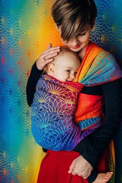 Woven wrap LennyLamb - Rainbow Lotus