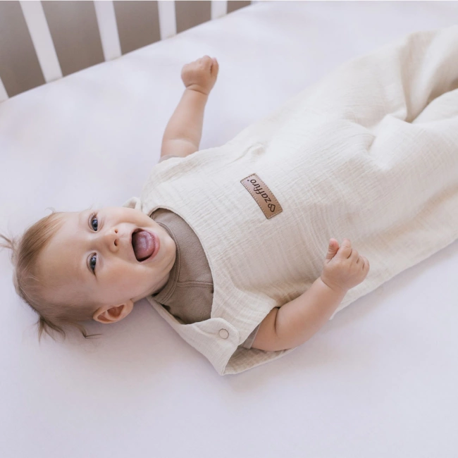 Zaffiro - Zaffiro Full Muslin Sleeping Bag 0.5 TOG 0–6m