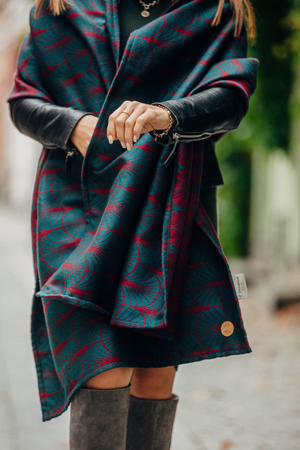 Chustowy Szal LennyLamb - Deco - Maroon Moss