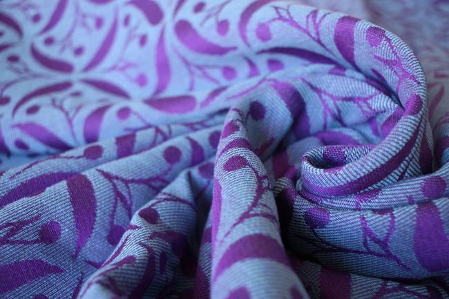 Chusta tkana Yaro Sling - Retro Berry Purple Mint Tencel