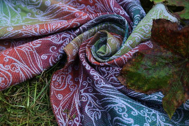 Szal Yaro Elvish Trinity Tawny Rainbow Wool