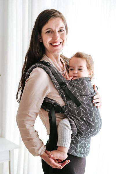 Nosidełko Kavka Multi-age: Black Braid Bamboo