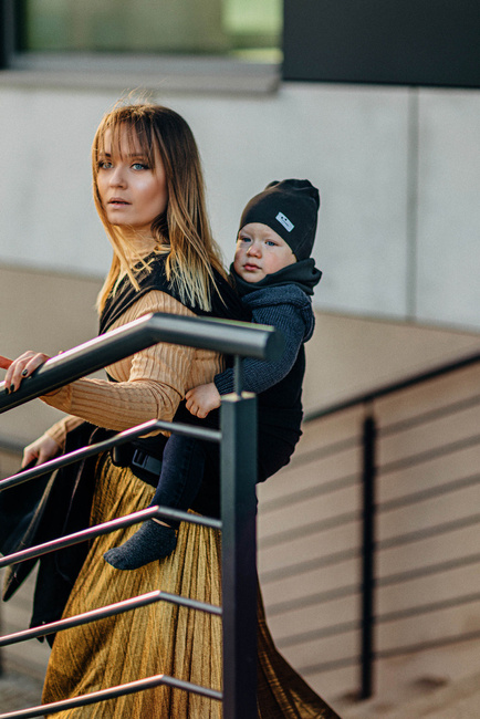 Nosidło hybrydowe LennyLamb - Pawi Ogon - Pitch Black