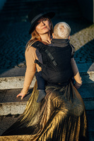 Nosidełko LennyLamb LennyUpGrade - Pawi Ogon - Pitch Black