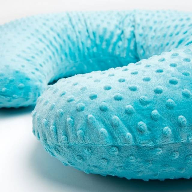 Poduszka do karmienia Zaffiro - Minky Turkusowa