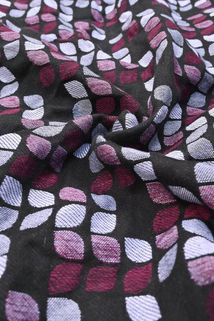 Chusta tkana Yaro Slings - Petals Duo Black Purple Hemp