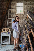 Chusta kółkowa Beloved Slings Linen & Silk Fluorish