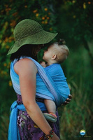 Chusta tkana Little Frog Blueberry Cube