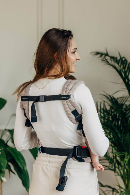 LennyLamb baby carrier - LennyLight - Little Herringbone Almond