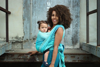 Chusta tkana Yaro Gravity Duo Aqua Grad Blue Green Seacell