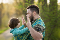 Chusta tkana EverySlings Constellation Lime