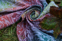 Szal Yaro Elvish Trinity Tawny Rainbow Wool