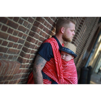 Chusta tkana Yaro Dandy Red White Hemp