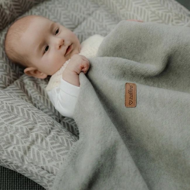 Zaffiro - Oslo Cotton Blanket 75x100, grey