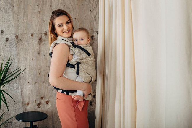 LennyHybrid Half Buckle Carrier - Lotus Natural