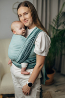 Chusta tkana LennyLamb - Mała Jodełka Baby Mint