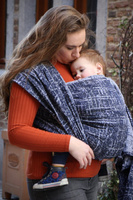 Chusta kółkowa Yaro Sparkling Ultra Navy Grey Repreve