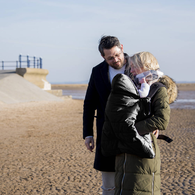 Osłonka 2w1 do wózka i nosidła - czarny/szary