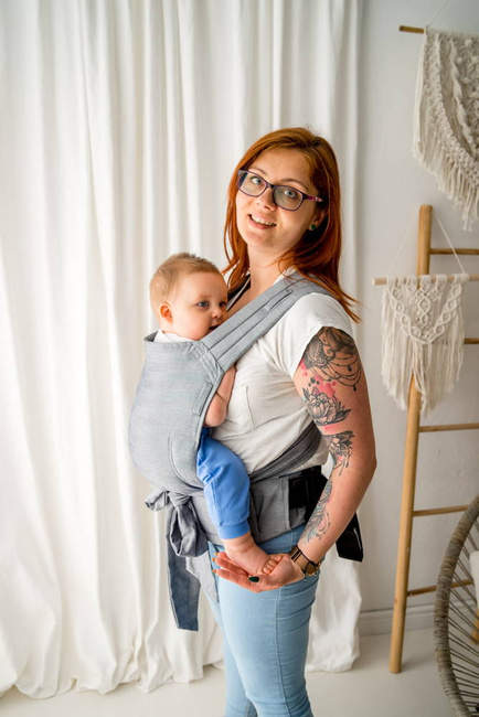 Nosidełko Kavka Handy: Ink Herringbone Bamboo