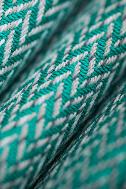 LennyLamb baby carrier - LennyLight - Little Herringbone Ombre Green