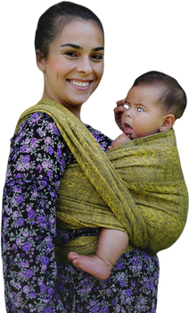Woven wrap Little Frog - Golden Boho