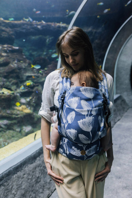 LennyLamb baby carrier LennyLight - VIRIDIFLORA - ROYAL BABY