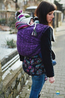 Chusta tkana Little Frog Purple Glow