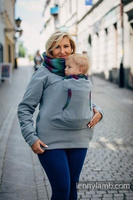 Bluza do noszenia dzieci Lenny Lamb Szara z Małą Jodełką Impresją Dark