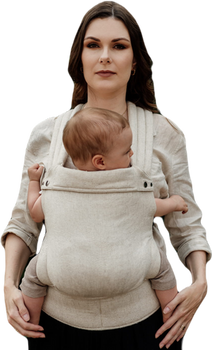 Qusy carrier / Sand Stories Oat - adjustable ergonomic carrier