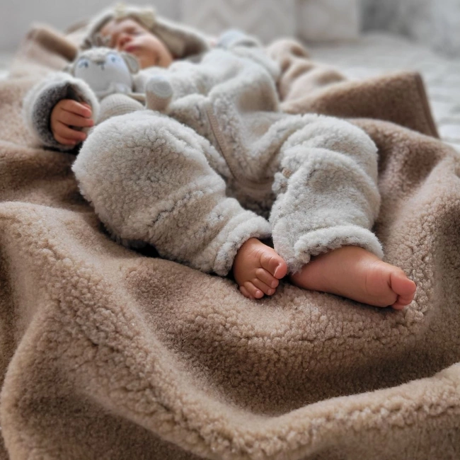 Zaffiro - Wool Blanket Browm