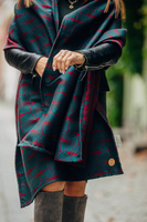 Chustowy Szal LennyLamb - Deco - Maroon Moss