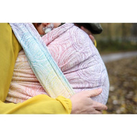 Chusta tkana Yaro Gravity Duo White Lights Rainbow