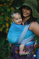 Chusta tkana Little Frog Blueberry Cube