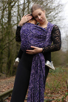 Chusta tkana Yaro Sling - Roses Duo Violet Lilac Tencel Seacell
