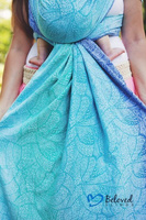 Woven wrap Beloved Slings Azure Dahlias