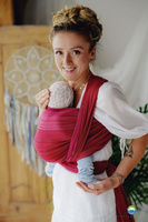 Woven wrap Little Frog - Ruby