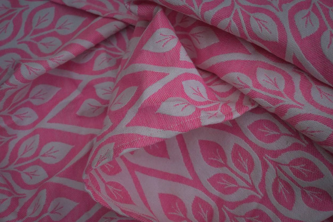 Woven Wrap Yaro Slings - La Vita Duo Fluo Pink Wool Blend