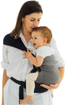 Baby Carrier LennyLamb LennyHip - Little Herringbone Ombre Grey