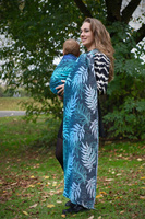 Chusta tkana Yaro Sling - Oasis Duo Aqua Grad Emerald Navy Wool 